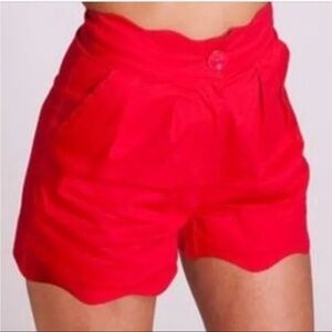 Beach Bash by Art & Tatyana Red High Waist Pin Up 1950’s Vintage Shorts XS